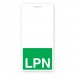 Badge Buddy ID - Vertical - LPN - Green - 25 Pack